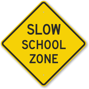 Slow-School-Zone-Sign